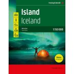   Izland autós atlasz, Izland térkép 1:150e Izland autóatlasz 2023 