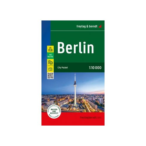 Berlin várostérkép, Berlin térkép 1:10 000 City Pocket vízhatlan Freytag 