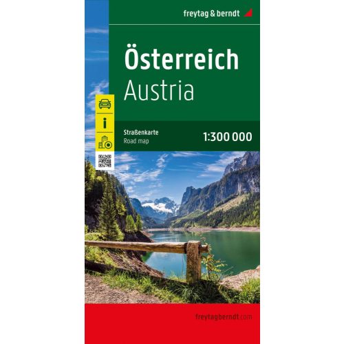 Ausztria térkép Freytag  1:300 000  Ausztria autótérkép, Ausztria autós térkép 2023.