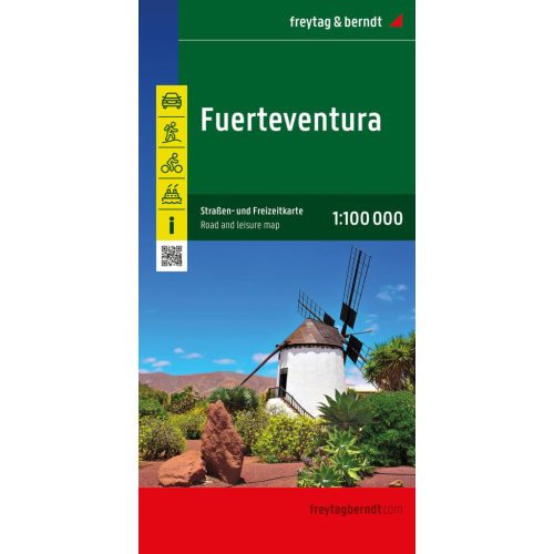 Fuerteventura térkép Freytag  1:100 000  Fuerteventura autós térkép és szabadidő térkép 2024.