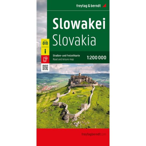 Szlovákia térkép , Szlovákia autós térkép 1:200 000  Freytag  (2024)