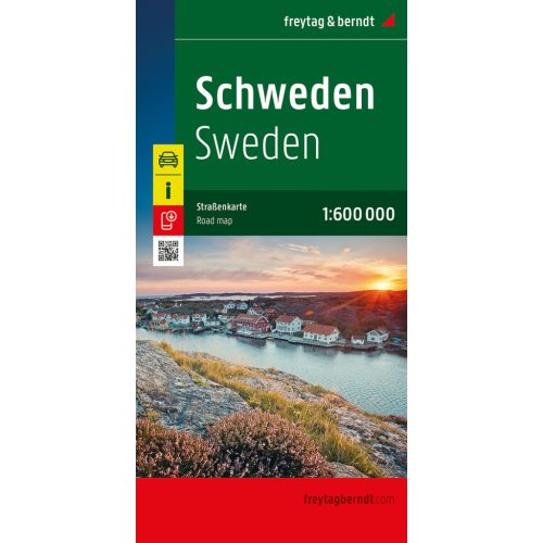 Svédország autós térkép Freytag Svédország térkép, autótérkép 1:600e 2025.