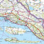 Horvátország autós térkép Freytag & Berndt 1:500 000 Horvátország térkép 2025.