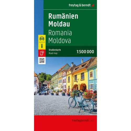 Románia térkép Románia autós térkép Freytag Moldova autótérkép 1:500e  2025.
