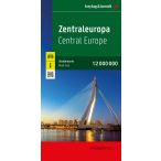   Közép-Európa térkép, Közép Európa autótérkép  1:2 000 000  Freytag   