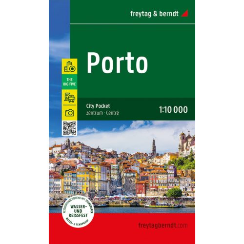 Porto térkép Porto várostérkép City Pocket Freytag 1:10e 2025.