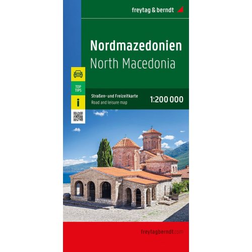 Észak Macedonia térkép Freytag & Berndt Nordmazedonien 1:200 000  2025.