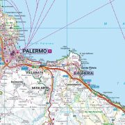 Szicília térkép Freytag, Szicília autós térkép Palermo várostérképpel 1:150e  2026.