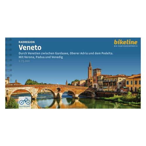 Veneto kerékpáros atlasz Esterbauer 1:75 000  Veneto, Garda-tó kerékpáros térkép 2023.