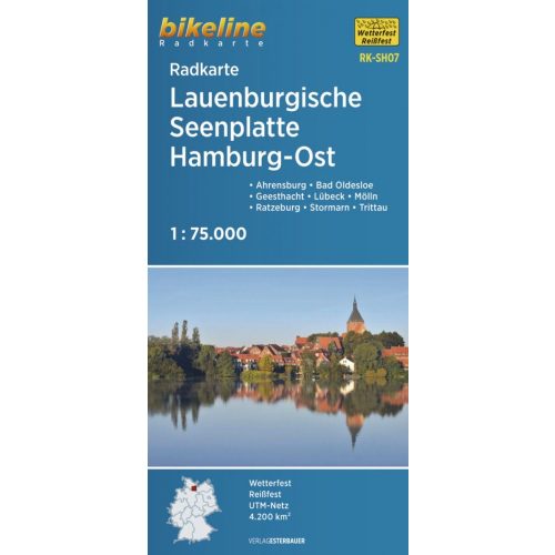 Lauenburg Lake District Hamburg East kerékpáros térkép (RK-SH07) 2022