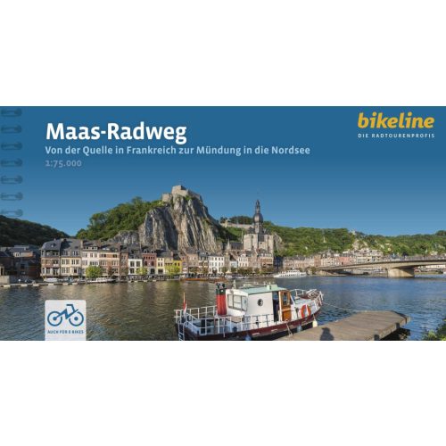 Maas-Radweg kerékpáros atlasz Esterbauer 1:75e Bikeline-Radtourenbuch Maas-Radweg 2023.