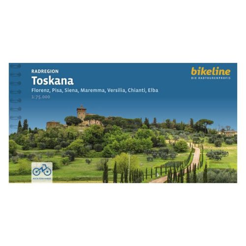 Toszkána kerékpáros útikalauz Esterbauer Radregion Toscana biciklis térkép - német(2024)