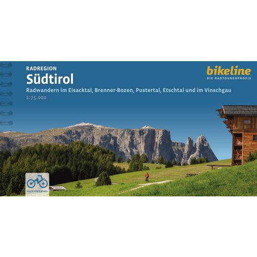 Radatlas Südtirol, Déltirol kerékpáros atlasz Esterbauer 1:75 000  Südtirol  kerékpáros térkép 2024.