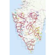 Isztria kerékpáros atlasz, térkép Istrien Radregion 20 Touren die Halbinsel Entdecken -  Esterbauer 1:75 000