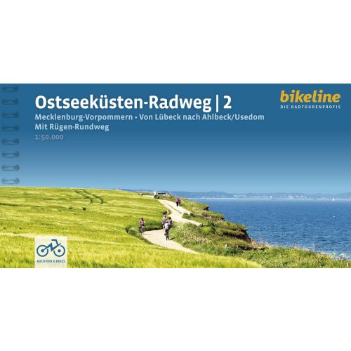 Bikeline-Radtourenbuch Ostseeküsten-Radweg, Band 2, 1:50.000 2024.