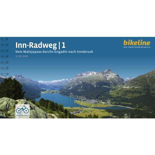 1. Inn Radweg kerékpáros atlasz Esterbauer 1:50 000  Inn kerékpáros térkép 2024.