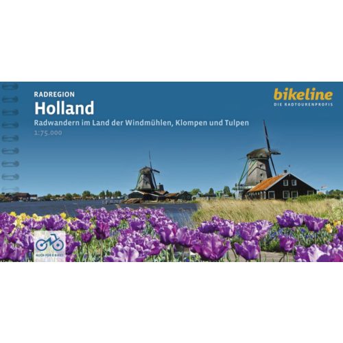 Radatlas Holland kerékpáros atlasz Esterbauer 1:75e  2024.