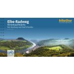   Elbe kerékpáros atlasz Esterbauer Elba kerékpáros térkép, Bikeline Elbe-Radweg 1:75e német 2025.