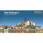   Elbe-Radweg Bikeline-Radtourenbuch Elbe-Radweg, Teil 1, 1:75e Prag-Magdeburg, Elba kerékpáros térkép, atlasz - német 2025.