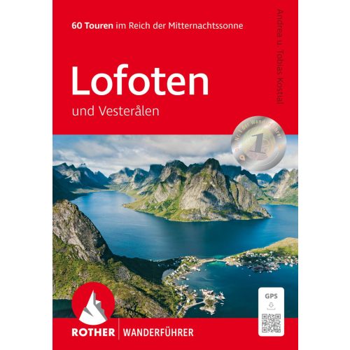 Lofoten túrakalauz Bergverlag Rother német  2025.