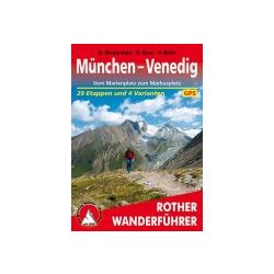   München bis Venedig túrakalauz Bergverlag Rother német   RO 4069