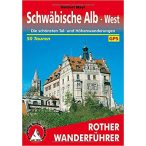   Schwäbische Alb West túrakalauz Bergverlag Rother német   RO 4118