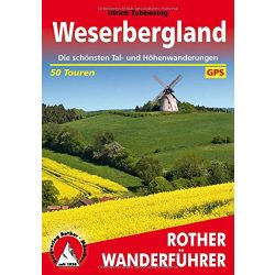 Weserbergland túrakalauz Bergverlag Rother német   RO 4119