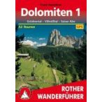   Dolomiten 1 – Grödnertal I Villnößtal I Seiser Alm túrakalauz Bergverlag Rother német   RO 4248