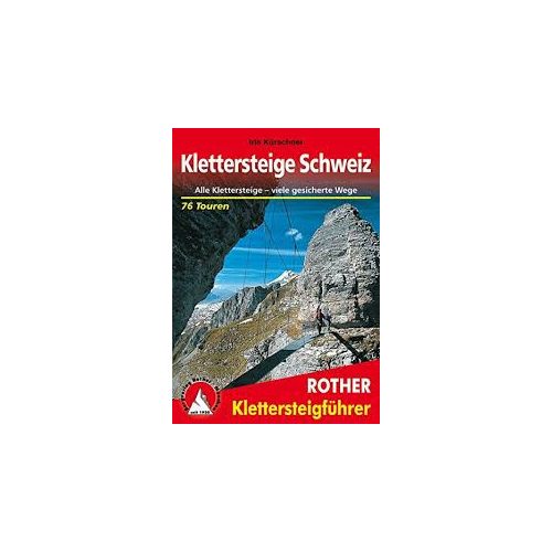 Klettersteige Schweiz túrakalauz Bergverlag Rother német   RO 4305