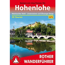Hohenlohe túrakalauz Bergverlag Rother német   RO 4377