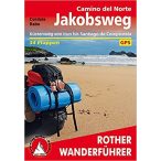   Szent Jakab út túrakalauz észak, Camino del Norte túrakalauz Jakobsweg Bergverlag Rother német (2022)