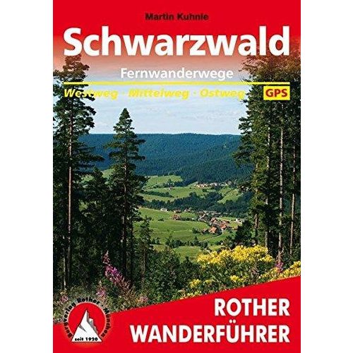 Schwarzwald Fernwanderwege túrakalauz Bergverlag Rother német   RO 4398