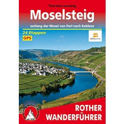   Moselsteig – Entlang der Mosel von Perl nach Koblenz túrakalauz Bergverlag Rother német   RO 4433