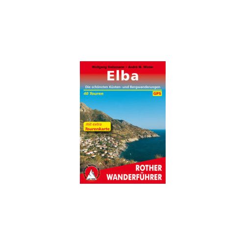 Elba mit extra Tourenkarte túrakalauz Bergverlag Rother német   RO 4482