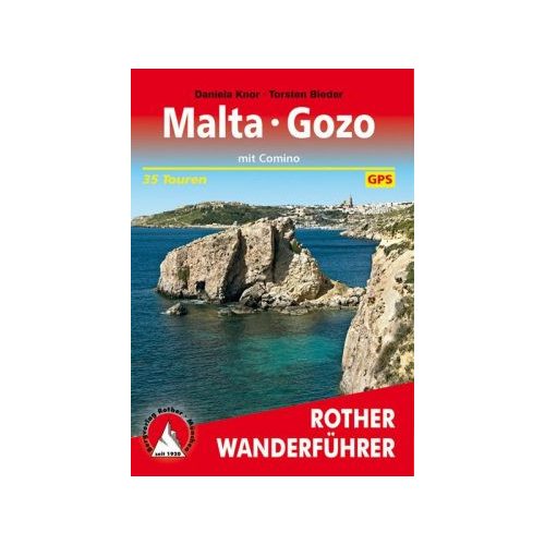 Málta túrakalauz, Málta térkép, Málta és Gozó kalauz Bergverlag Rother német RO 4516
