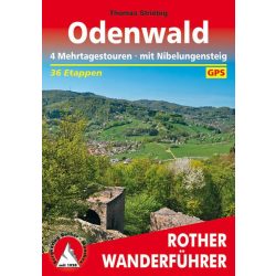   Odenwald – 4 Mehrtagestouren I Mit Nibelungensteig túrakalauz Bergverlag Rother német   RO 4544