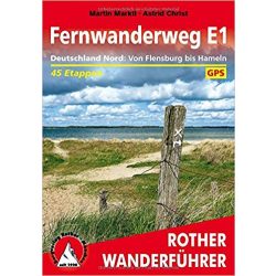   Deutschland Nord – Fernwanderweg E1 túrakalauz Bergverlag Rother német   RO 4551