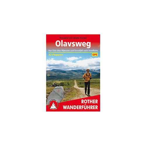 Olavsweg túrakalauz Bergverlag Rother német   RO 4554