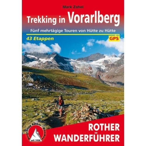 Vorarlberg, Trekking in túrakalauz Bergverlag Rother német   RO 4555