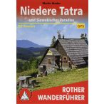   Niedere Tatra und Slowakisches Paradies Rother túrakalauz, Alacsony-Tátra túrakalauz, Alacsony Tátra és Szlovák Paradicsom térképes útikalauz Bergverlag Rother német   RO 4503