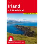   Írország túrakalauz Rother Wanderführer Irland mit Nordirland Bergverlag Rother német 2023.