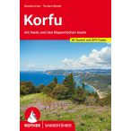   Korfu túrakalauz Bergverlag Rother Paxos és a Diaponti-szigetek német  2024.