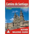   Camino de Santiago túrakalauz Bergverlag Rother angol   RO 4835