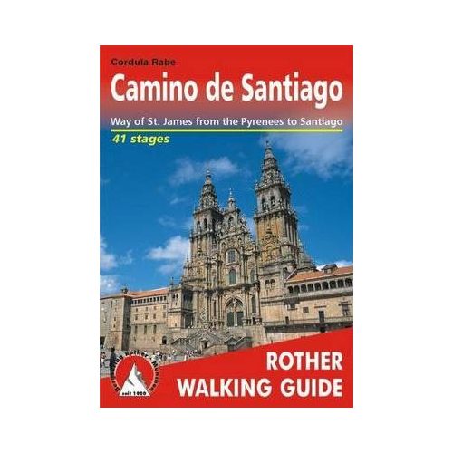 Camino de Santiago túrakalauz Bergverlag Rother angol   RO 4835