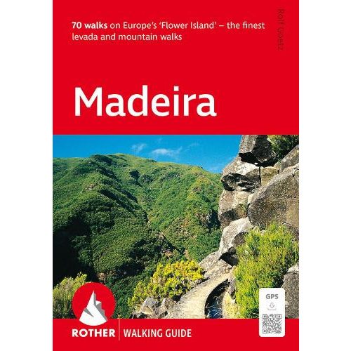 Madeira túrakalauz Bergverlag Rother, Madeira útikönyv angol 2025.