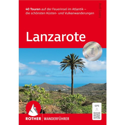 Lanzarote túrakalauz Bergverlag Rother német 2025.