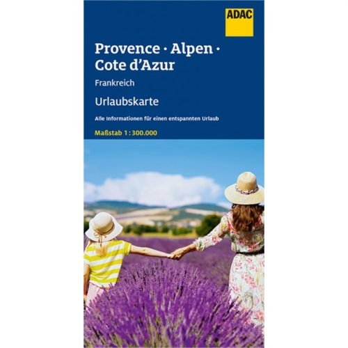 Provance térkép  ADAC Provence, Francia Alpok, Cote d'Azur autós térkép, szabadidőtérkép 