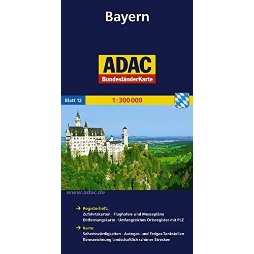 Bajorország térkép ADAC 1:300 000 