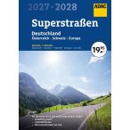   Németország autóatlasz + Európa autós atlasz ADAC 2027/28  Németország atlasz, térkép 1:200 000 + Ausztria, Svájc  2026.