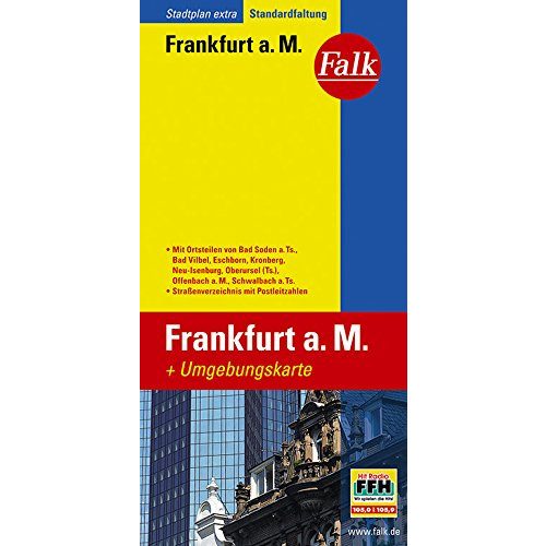 Frankfurt térkép Falk 1:20 000 